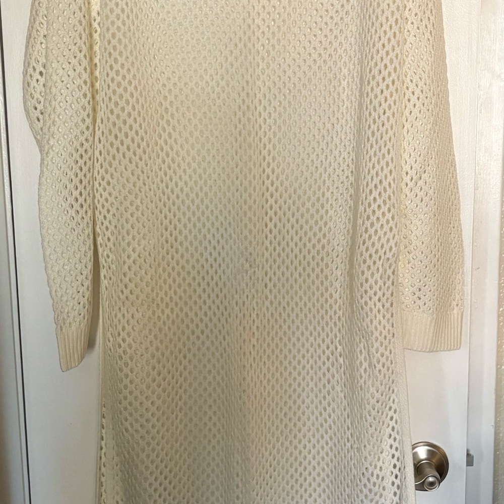 Cream Knit Sweater Dress